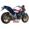 Silencieux Honda CB600F Hornet - SC Project Oval Carbone