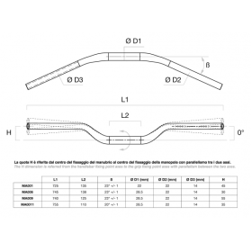 GUIDONS CONIQUES RIZOMA H.15 / H.30 / H.50 mm 