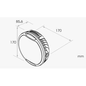 OPTIQUE DE PHARE LED THUNDERBOLT Ø 170mm - KOSO - 223-200