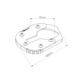 Patin de béquille BMW F700GS 2012-2017 / Puig 20553N