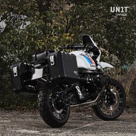 Valises BMW R Nine T - Unit Garage Atlas 47/41L cadre noir