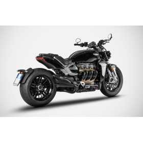 Silencieux noir Euro5 Triumph Rocket 3 2020-2021 / Zard ZTPH502SSR