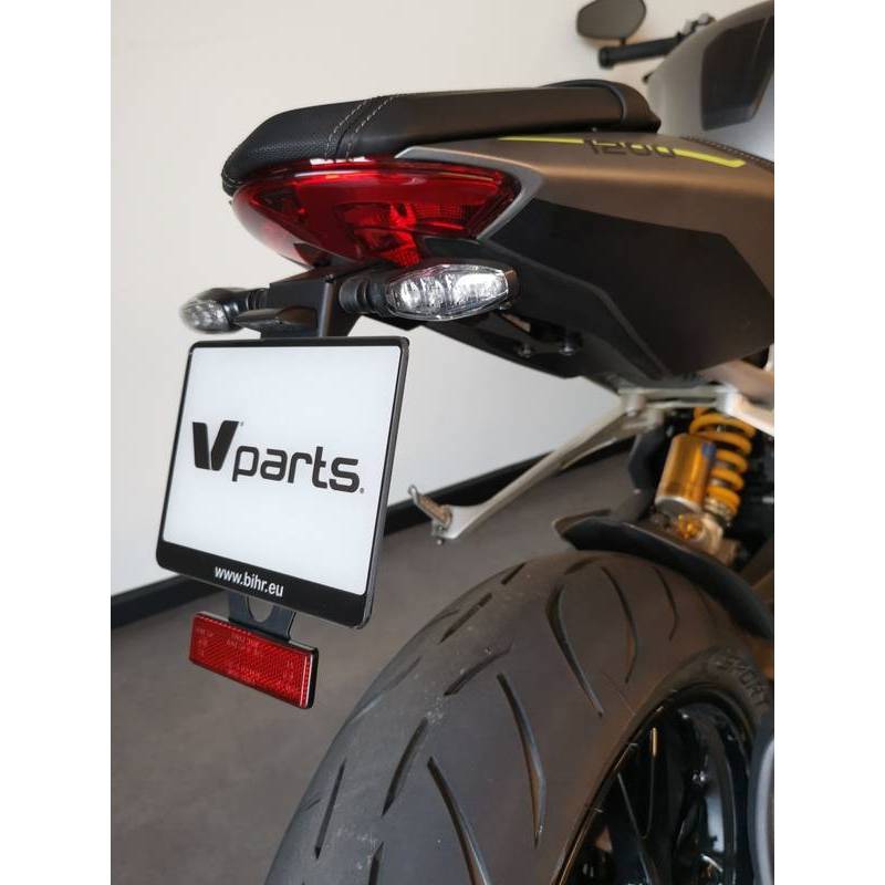 Support de plaque V PARTS - noir Triumph Speed Triple 1200