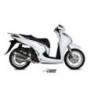 Ligne complète MIVV Urban inox/silencieux inox/casque ABS noir Honda SH300