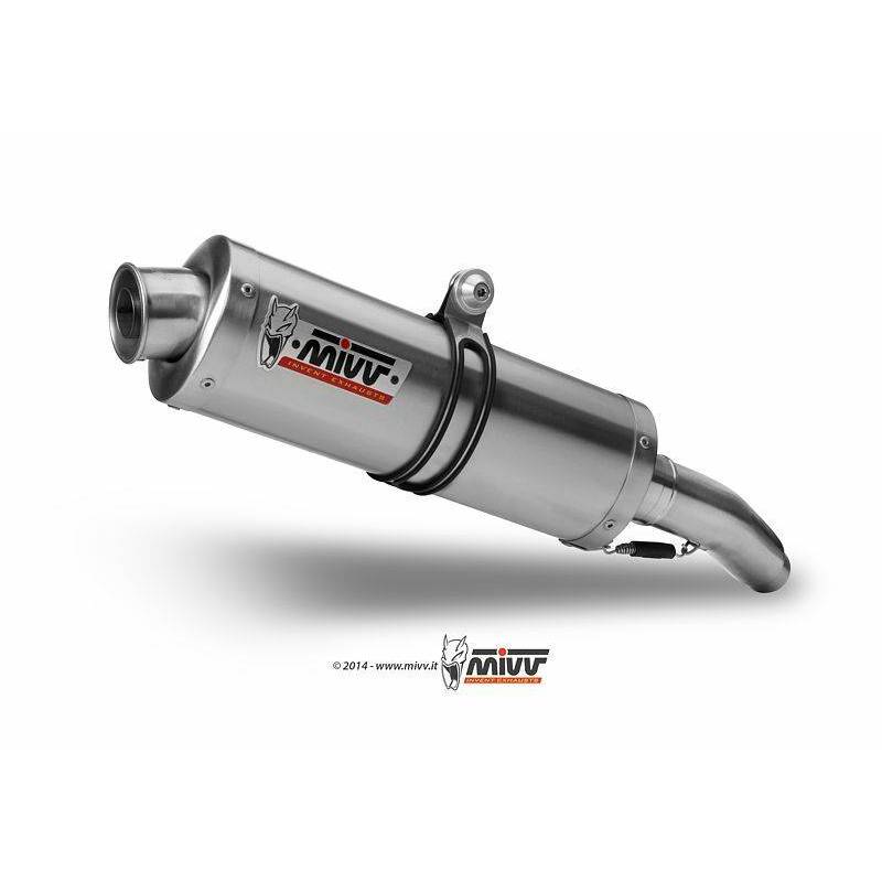 Silencieux double MIVV Oval Classic inox Aprilia RSV1000/Tuono