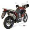 Silencieux MIVV Suono inox/casquette carbone Honda XL700V Transalp