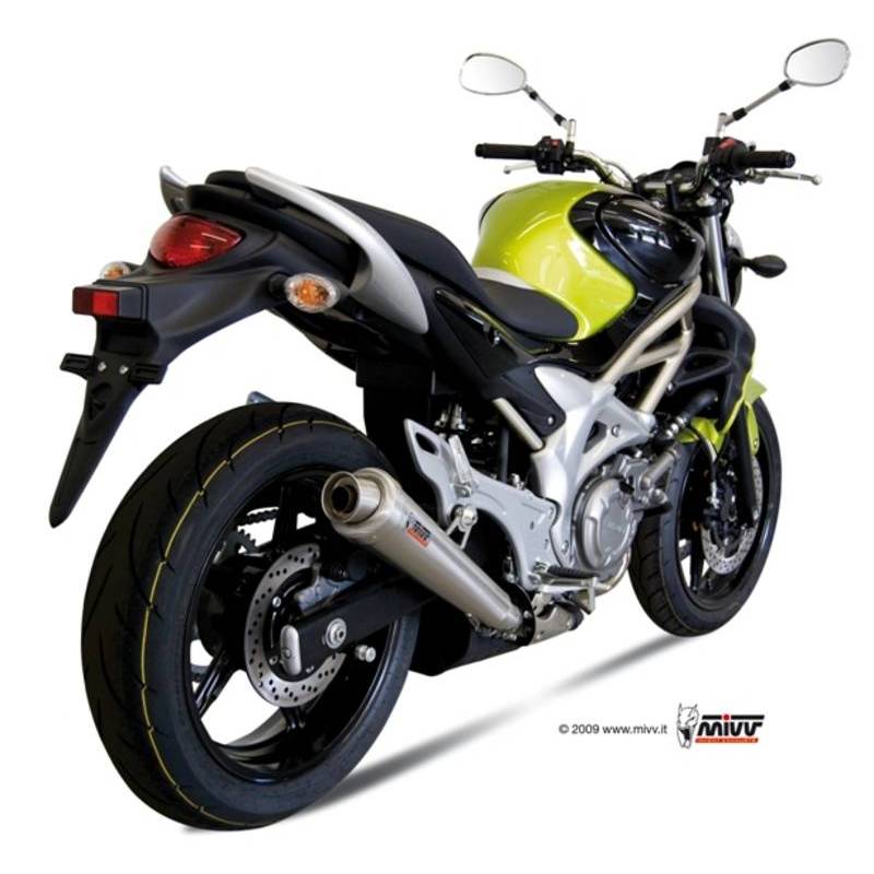 Silencieux MIVV X-Cone inox brossé Suzuki Gladius SFV 650