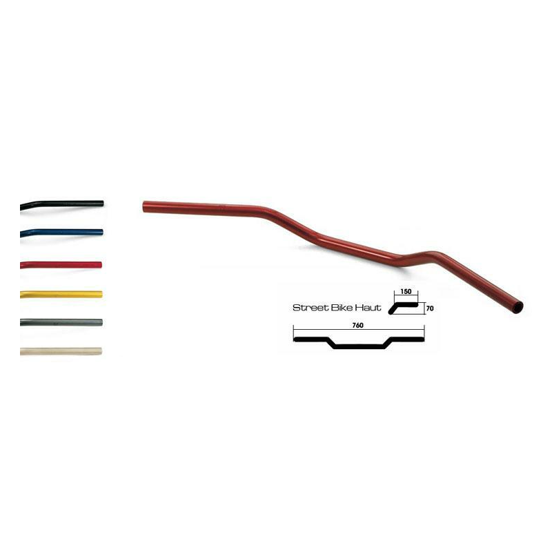 Guidon Aluminium Superbike Mm A Lsl Coloris Noir Mat