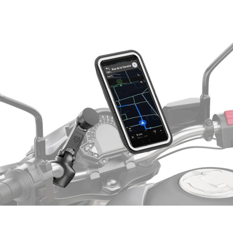 Support téléphone pour guidon de moto Shapeheart PRO BOOST