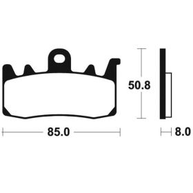 Plaquettes de frein avant Brembo - 07BB38SA