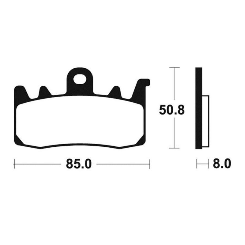 Plaquettes de frein avant Brembo - 07BB38SA