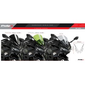 Bulle Kawasaki Ninja 500 2024+ / Z-Racing Puig 22015