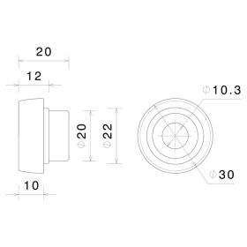 Kit caches vis pour protège mains d'origine BMW R1300GS - Rizoma ZBW110