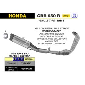 Ligne complète Homologué Honda CBR650R 2024+ / Arrow 71969AKN