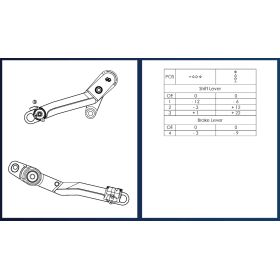 Kit de pédale de frein et sélecteur de vitesse BMW R100GS - Gilles Tooling