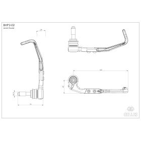 Protection du levier de frein Gilles Tooling Aprilia