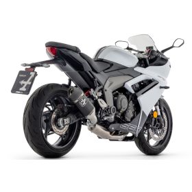 Ligne complète Alu Noir Homologué Triumph Daytona 660 - Arrow 71507VAN