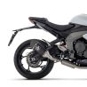 Ligne complète Alu Noir Homologué Triumph Daytona 660 - Arrow 71507VAN