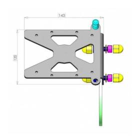 Support de plaque latéral Yamaha XV 950