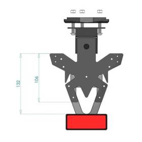 Support de plaque Triumph Street Triple 765