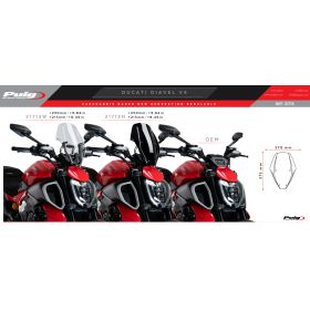 Bulle réglable Ducati Diavel V4 2024+ / Puig 21713