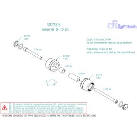 Tampon de protection Yamaha MT-09 2021+ / Lightech STEYA218