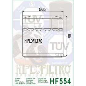 Filtre a huile Hiflofiltro Mv Agusta HF554