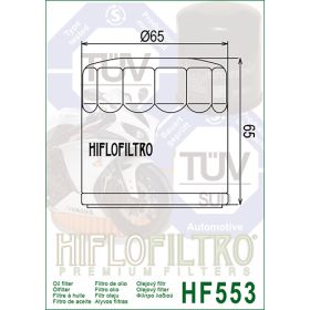 Filtre a huile Hiflofiltro Benelli HF553