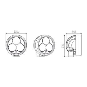 Éclairage additionnel DENALI D3 TriOptic DNL.D3.050