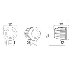 Éclairage additionnel LED 10W D2 DENALI  DNL.D2.050