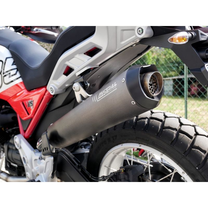 Silencieux homologués X-trail MOTO-GUZZI V85TT 2019 à 2024 - MISTRAL