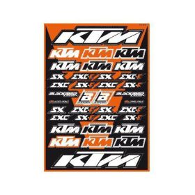 Planche de stickers motos KTM BLACKBIRD 5523