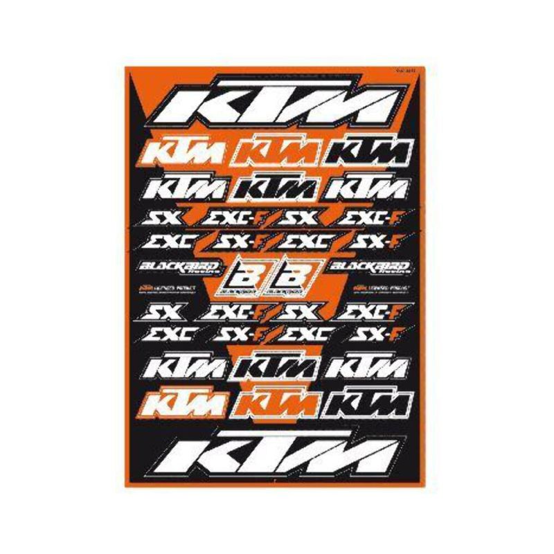 Planche de stickers motos KTM BLACKBIRD 5523