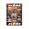 Planche de stickers motos KTM BLACKBIRD 5523