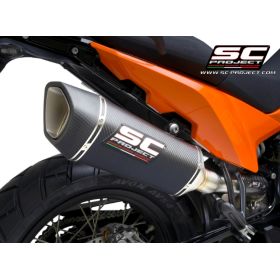 Silencieux carbone homologué KTM 890 SMT - SC Project SC1-R KTM15C-91C