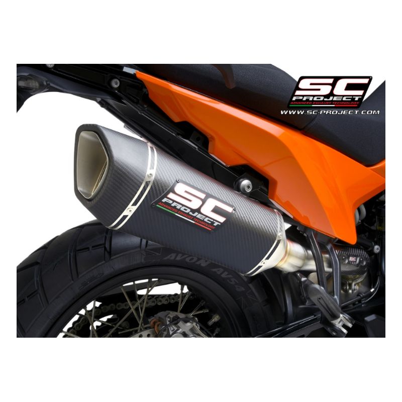 Silencieux carbone homologué KTM 890 SMT - SC Project SC1-R KTM15C-91C