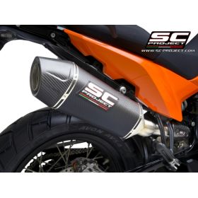 Silencieux carbone homologué KTM 890 SMT - SC Project X-Plorer II KTM15C-121C