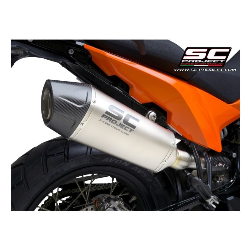 Silencieux Titane homologué KTM 890 SMT - SC Project X-Plorer II KTM15C-121T