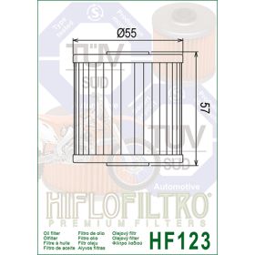 Filtre a huile Hiflofiltro HF123