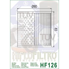 Filtre a huile Hiflofiltro HF126