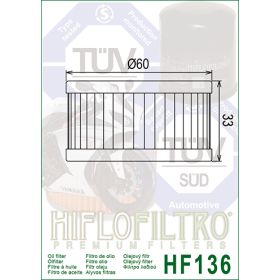 Filtre a huile Hiflofiltro HF136