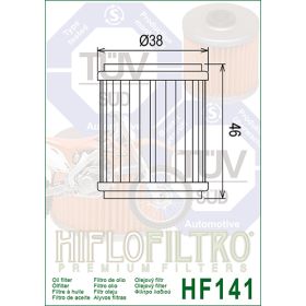 Filtre a huile Hiflofiltro HF141