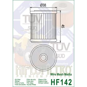 Filtre a huile Hiflofiltro HF142