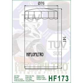 Filtre a huile Hiflofiltro HF173C