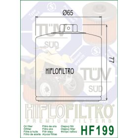 Filtre a huile Hiflofiltro HF199