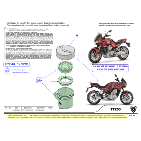 Couvercle réservoir fluide frein arrière et embrayage CNC Racing Moto Guzzi