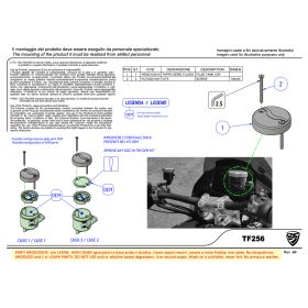 Couvercle réservoir fluide frein avant CNC Racing Moto Guzzi V100 Mandello