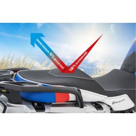 Selle pilote basse chauffante Wunderlich pour BMW R1250GS / ADV - Aktivkomfort