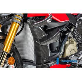 Protection de radiateur gauche brillant Ducati STREETFIGHTER V4 / V4 S 20-24 - ILMBERGER CARBON