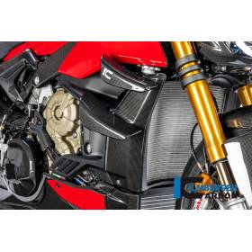 Protection de radiateur droit brillant Ducati STREETFIGHTER V4 / V4 S 20-24 - ILMBERGER CARBON